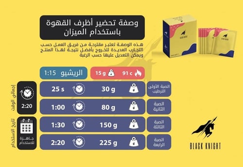 الفارس الاسود - علبة اظرف اكسيلسو - كولومبيا مغسول...