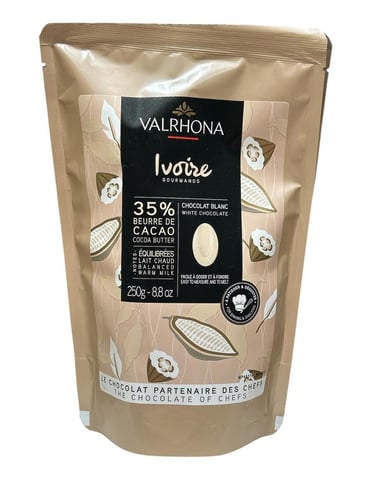 فلهارونا شوكولاته ايفوار بيضاء 35% (250جرام) - Val...