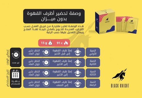 الفارس الاسود - علبة اظرف تشافي - السلفادور / عسلي...