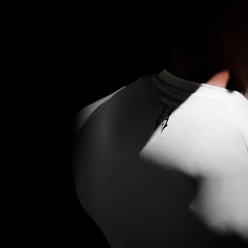 Bloody body” white long sleeve shirt