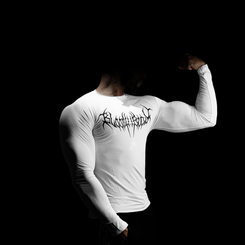 Bloody body” white long sleeve shirt