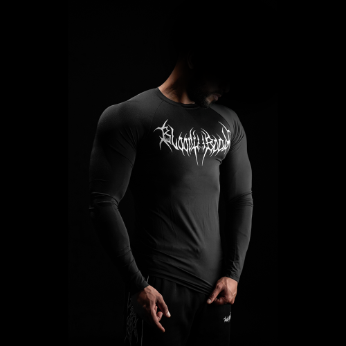 Bloody body black long sleeve shirt