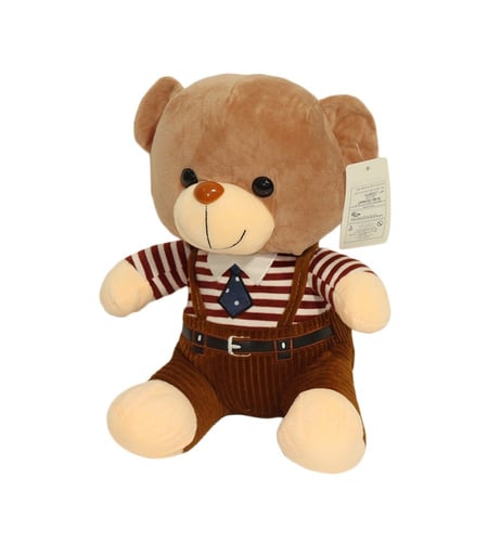 دبدوب قطيفة ازرق - بني - دب بني صغير وناعم - أضف ل...