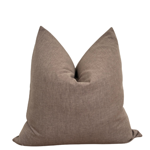 غطاء مخده باللون البني البارد