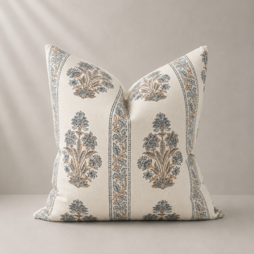 Sky & Peach Pattern Cushion Cover