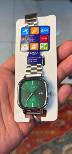 ساعة كاسيو صناعة ياباني لون زيتي