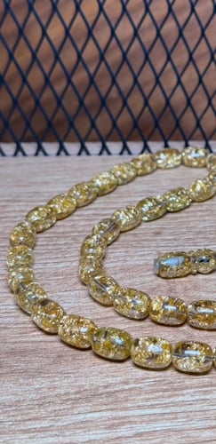 مسباح العنبر بورق الذهب