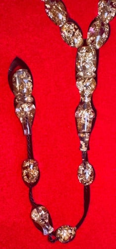 مسباح العنبر بورق الذهب