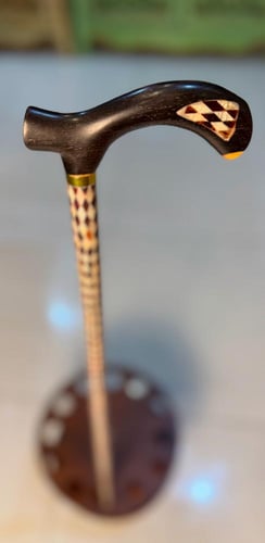 عصا الصدف الطبيعي وتراب الكهرمان 1