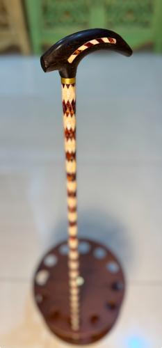 عصا الصدف الطبيعي وتراب الكهرمان 9