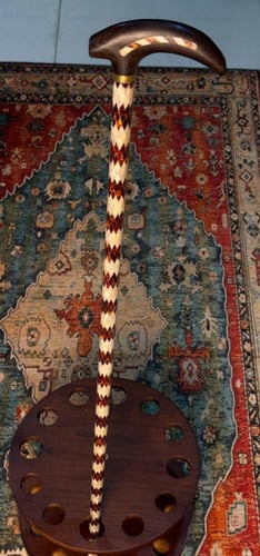 عصا الصدف الطبيعي وتراب الكهرمان 9