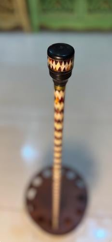 عصا الصدف الطبيعي وتراب الكهرمان 7