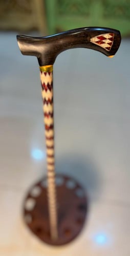 عصا الصدف الطبيعي وتراب الكهرمان 1