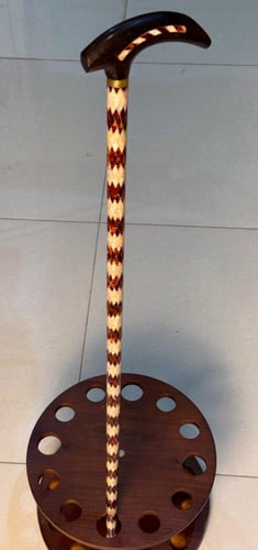 عصا الصدف الطبيعي وتراب الكهرمان 9