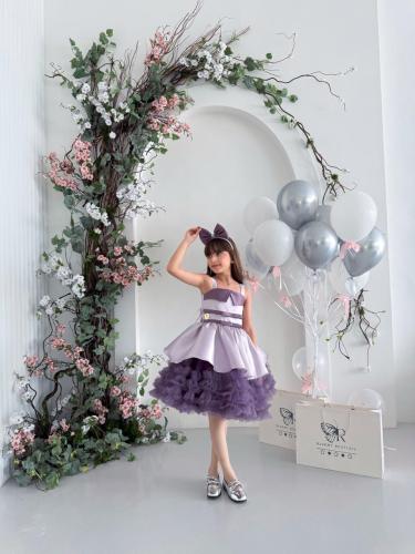 Light purple dress with violet