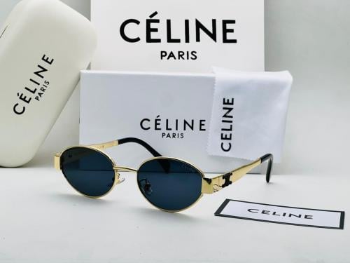 نظارة Céline Paris شمسية نسائية بعدسات كحلية وإطار...