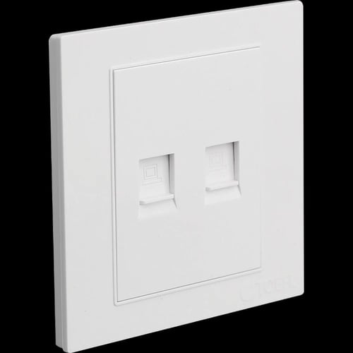 فيش كمبيوتر ثنائي لون ابيض ساده توفل