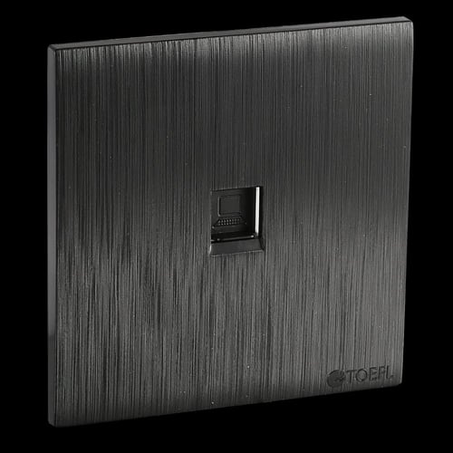 فيش كمبيوتر لون اسود بيانو بلاتيني