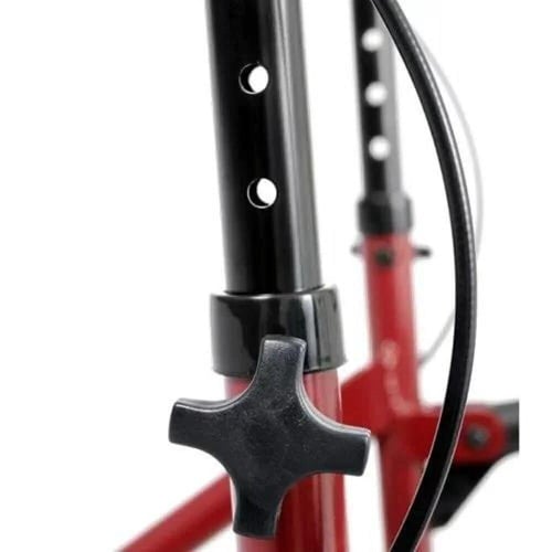 مشاية كبار بمقعد وسلة احمر مع اربع كفرات صيني