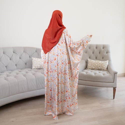 عباية صيفية من قماش الحرير البارد مع شيلة