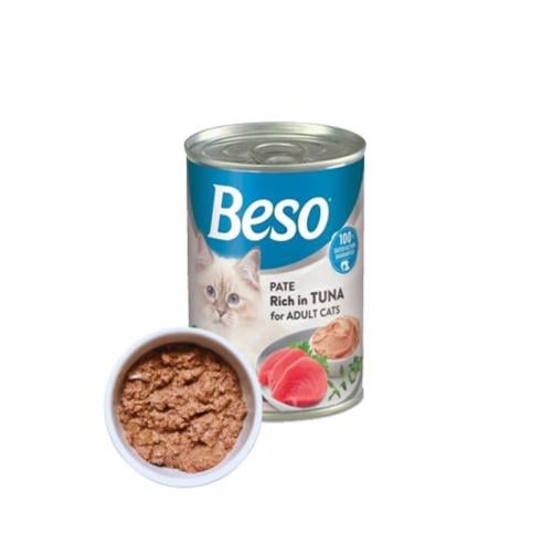 بيسو معلبات باتيه بنكهة التونا للقطط البالغة 400غ