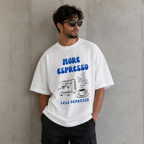 Oversized T-shirt MORE ESPRESSO