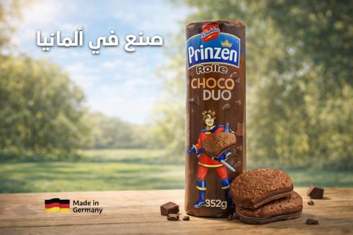 برينزن الماني اصلي بسكوت شكولاته محشي كريمه الشكول...