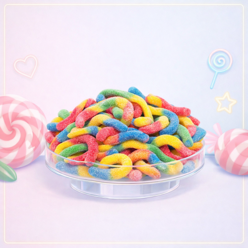 جيلي الديدان الطويلة الحامضة