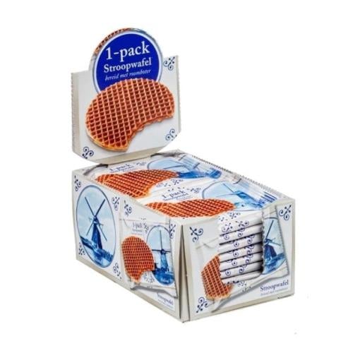 كرتون وافل هولندي بالزبدة محشي بالكراميل