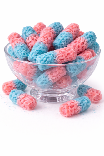 كاندي الكولا الملون الحامض مجففة بالتبريد