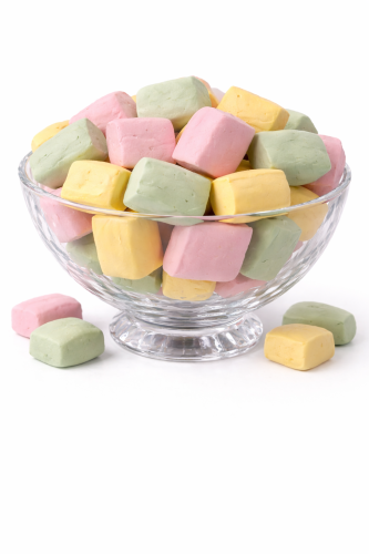 قطن كاندي ملون مجفف بالتبريد