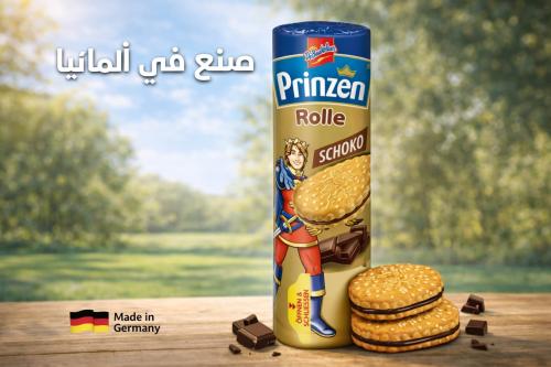 بسكوت برينزن الالماني الاصلي بكريمه الشكولاته