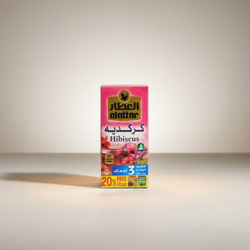 شاي الكركدية شركة العطار 24 ظرف