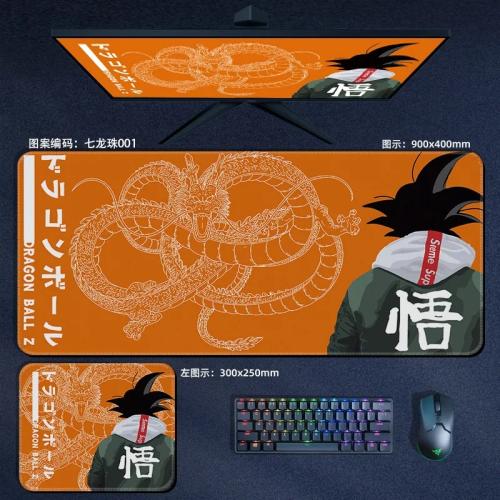 لوحة ماوس كبيرة من Dragon Ball Z GT مع حافة مغلقة...