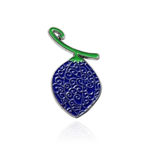 دبابيس أنيمي الشيطان الفاكهة طية صدر السترة ، بروش...