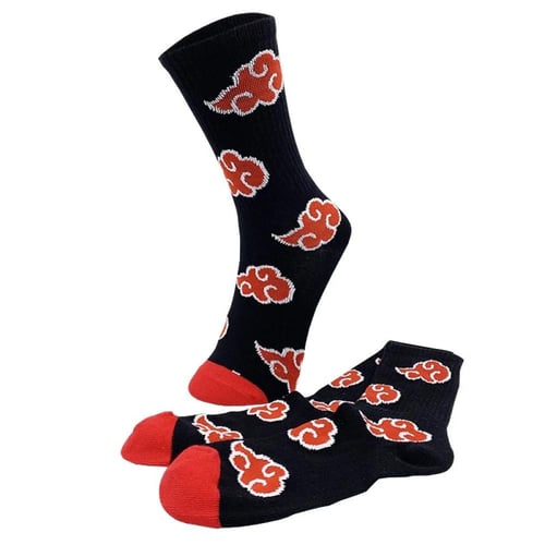 جوارب ناروتو Akatsuki طويلة كرتون للرجال والنساء