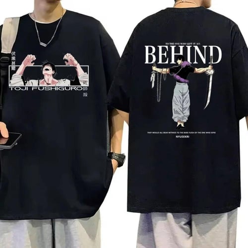 تي شيرت فضفاض Fushiguro Battle Harajuku