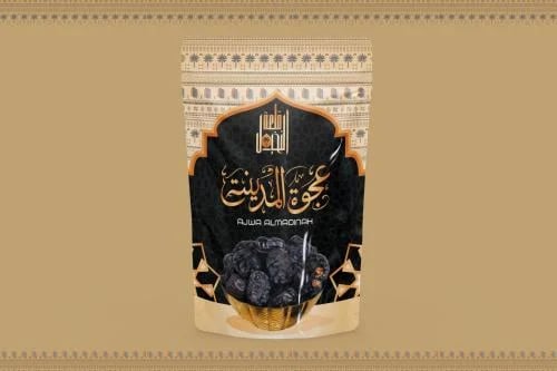 تمر عجوة المدينة 500 غرام مغلف