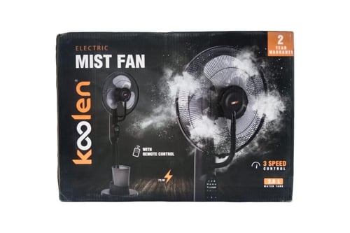 مروحة رذاذ كهربائيه اسود 75 واط KOOLEN