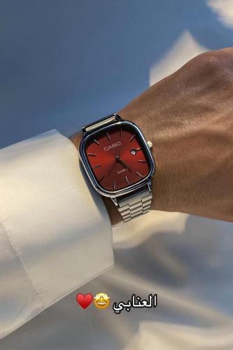 ساعة كاسيو LTP عنابي - بحفر حسب الطلب