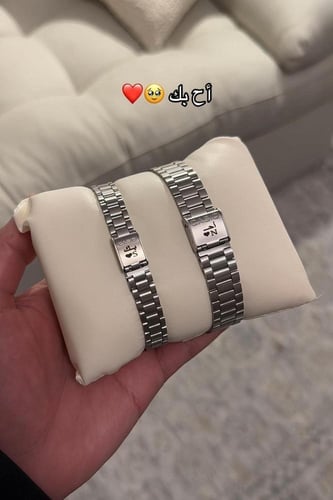 طقم ساعة كاسيو مميز بتصميم شعار المملكة