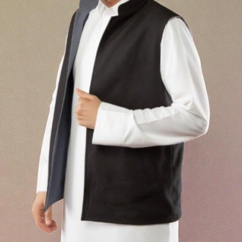 سديري جوخ لون اسود - رصاصي