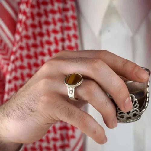 خاتم رجالي عيار 925