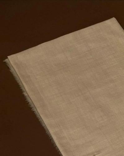 شال كشميري فاخر بيج سادة