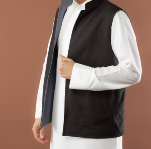 سديري جوخ لون اسود - رصاصي