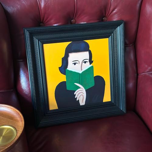 Book Reader Painting