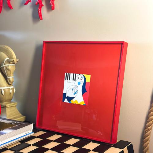 red frame artwork