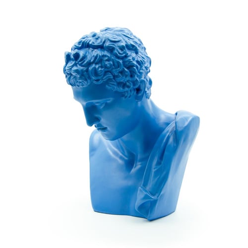 تمثال نصفي يوناني أزرق