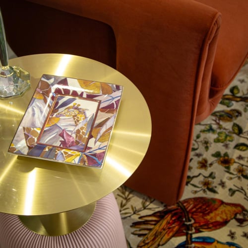 صينية مستطيلة من البورسلين