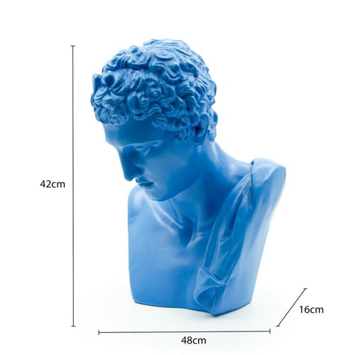 تمثال نصفي يوناني أزرق